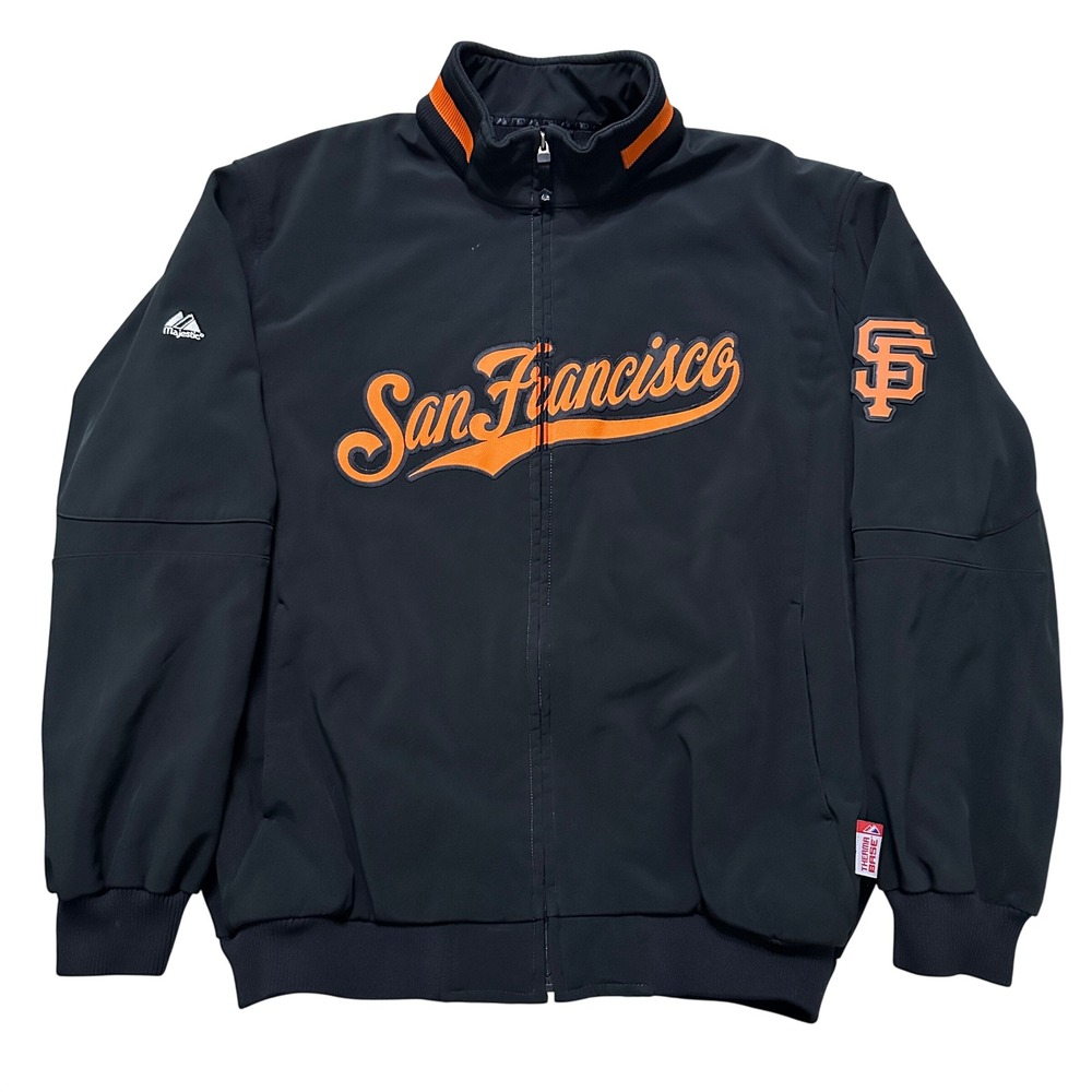 VTG Majestic SF Giants Dugout Jacket 2XL Therma Base Authentic Collection MLB